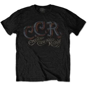 Image of Creedence Clearwater Revival - CCR Unisex Medium T-Shirt - Black