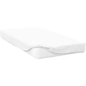 image of Belledorm Percale Extra Deep Fitted Sheet (Single) (White) - White