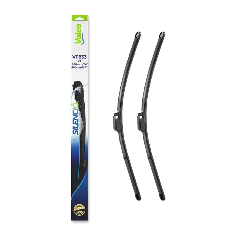 Image of VALEO 577833 Wiper blade Front, 600mm, with pre-mounted adaptor, Pin Fixing Wiper Blade (298)