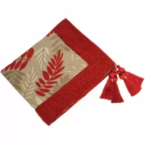 image of Riva Home Fern Throw Red