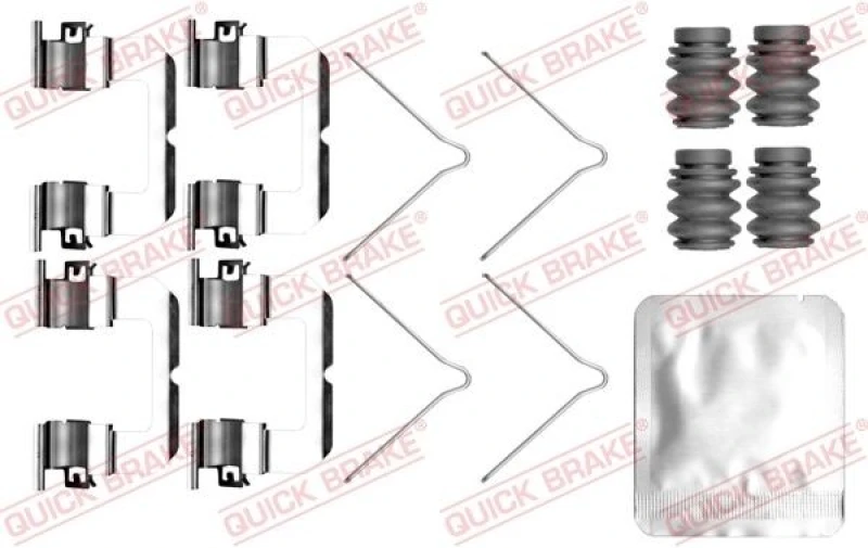 Image of QUICK BRAKE Brake pad fitting kit QUICK BRAKE 109-0099