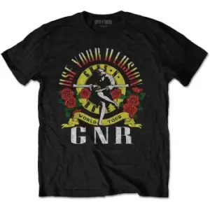 Image of Guns N' Roses - UYI World Tour Unisex Large T-Shirt - Black