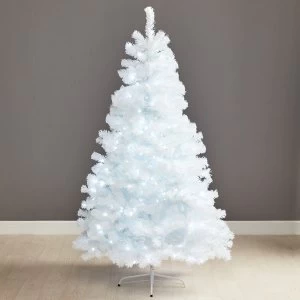 image of Robert Dyas Pre-Lit White Woodland Christmas Tree - 6ft