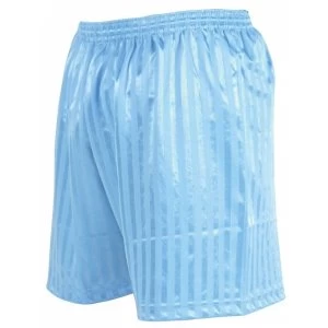 Image of Precision Striped Continental Football Shorts 18-20" Sky Blue
