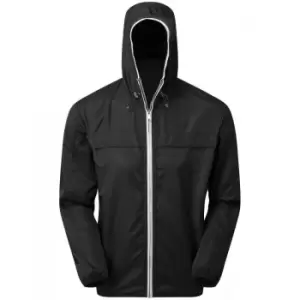 image of Asquith & Fox Mens Shell Lightweight Jacket (XXL) (Black/White)