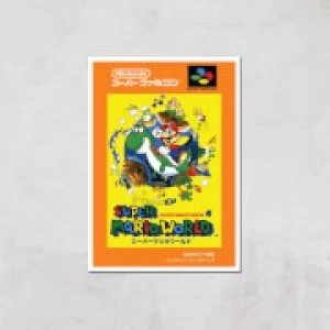 Image of Nintendo Super Mario World Retro Cover Art Print - A4 - Print Only