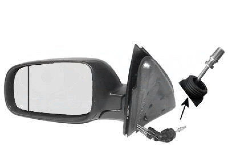 Image of VAN WEZEL 4903803 Wing mirror * HAGUS * Left, Control: cable pull Outside Mirror (50)