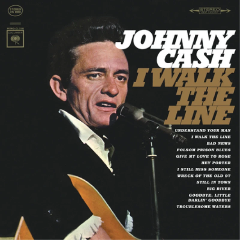 Image of Johnny Cash I Walk The Line LP Black unisex