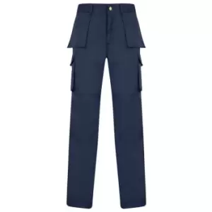 Image of Absolute Apparel Mens Workwear Utility Cargo Trouser (28L) (Navy) - Navy