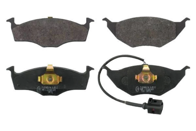Image of SWAG 30 91 6620 Brake pad set Front Axle, incl. wear warning contact, with piston clip Brake Pad Set,disc brake (402)