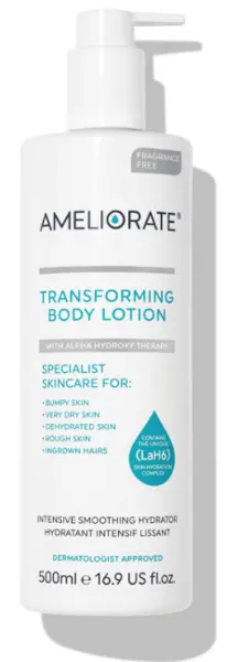 Ameliorate Transforming Fragrance Free Body Lotion 500ml