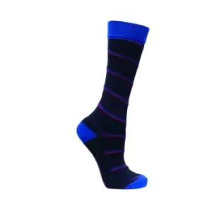 Image of Hy Adults Signature Socks (Pack of 3) (4-8 UK) (Navy/Red/Blue)