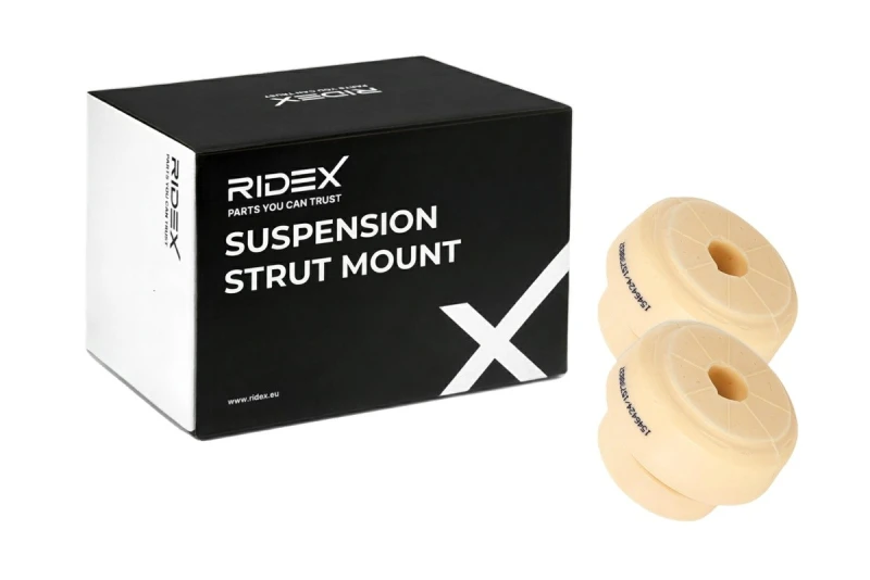 Image of RIDEX 1180S1109 Top strut mount Rear Axle, without bolted-on plate Suspension Strut Support Bearing (1180)