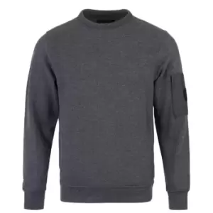 Image of Firetrap Pocket Crew Sweater Mens - Grey