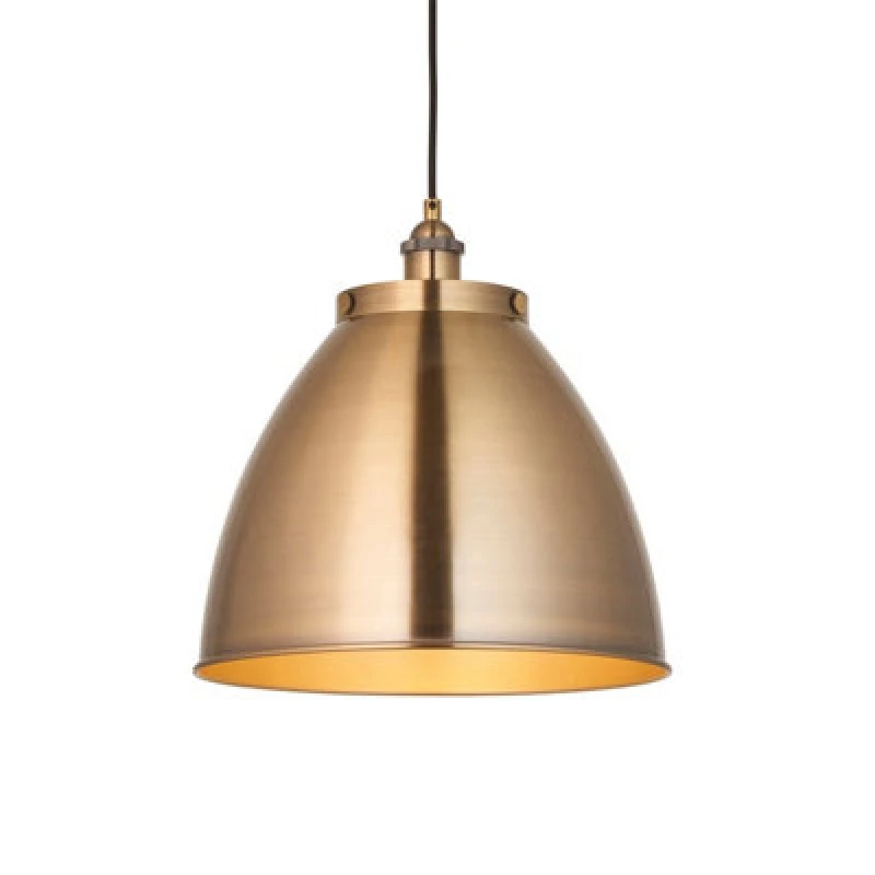 Image of EDITE Franklyn Large Industrial-Style Adjustable Pendant Light aged brass ONE SIZE