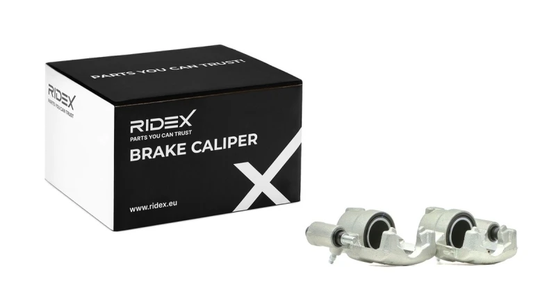 Image of RIDEX 78B1808 Brake caliper Front Axle, without holder Cast Iron Brake Caliper (78)