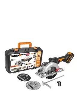 image of Worx Wx531 18V (20V Max) Xl Worxsaw Brushless 46Mm Compact Circular Saw