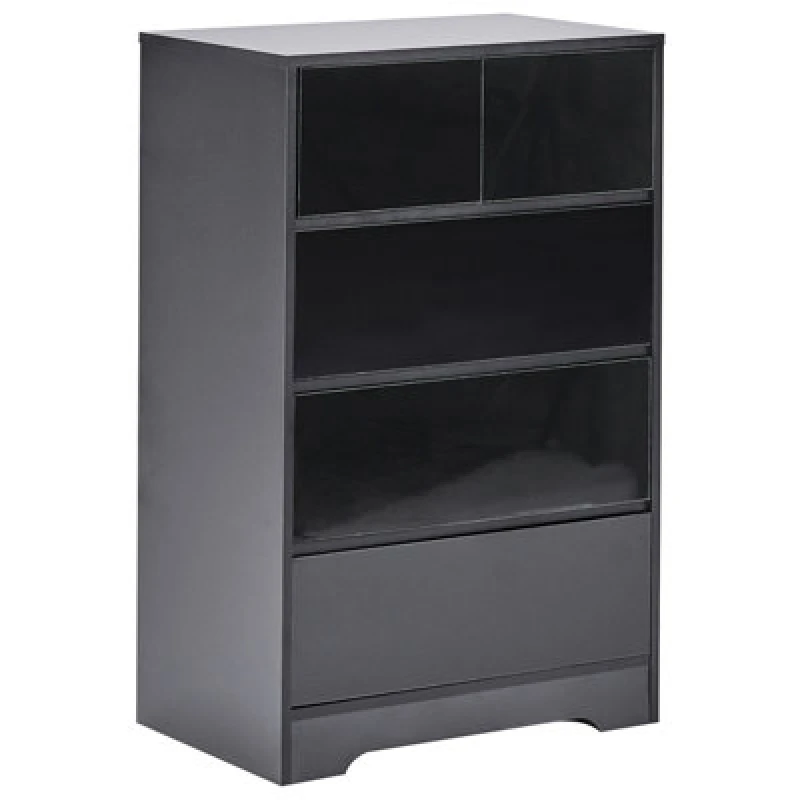 Image of Beliani 5 Drawer Chest Alberta Black