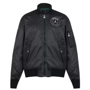 image of Nike Paris Saint Germain x Jordan Jacket Mens - Black