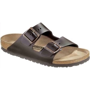 image of Birkenstock Unisex Arizona Natural Leather Sandal Black UK7 (EU40)