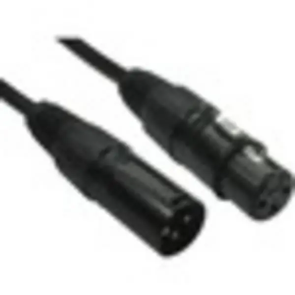 image of Cables Direct 5m XLR Audio Cable for Audio Device, Microphone 2XLR-BK050