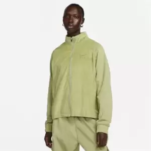 Image of Nike Air Womens Corduroy Fleece Full-Zip Jacket - Green