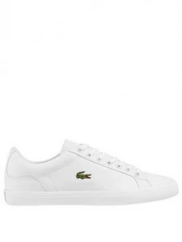 Image of Lacoste Lerond Canvas Trainers - White, Size 10, Men