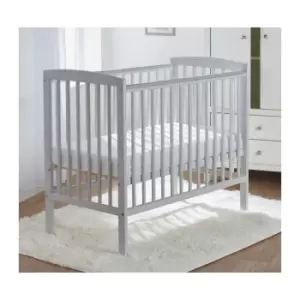 image of Kinder Valley - Sydney Grey Compact Cot with Kinder Flow Mattress & Removable Washable Water Resistant Cover Space Saver Cot