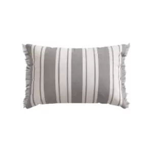 image of Helena Springfield Classic Stripe Cushion 50cm x 30cm, Grey