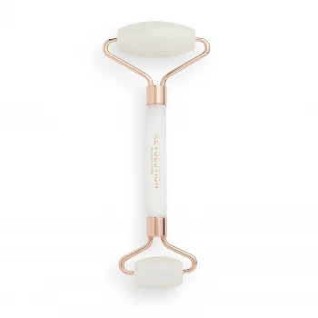 Image of Revolution Skincare Jade Facial Roller - White