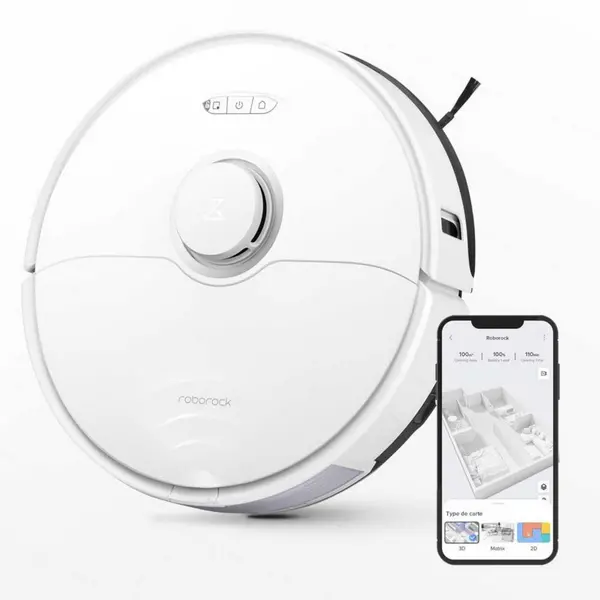 Image of Roborock S8 DuoRoller Brush VibraRise Mopping System 6000Pa White Vacuum Cleaner