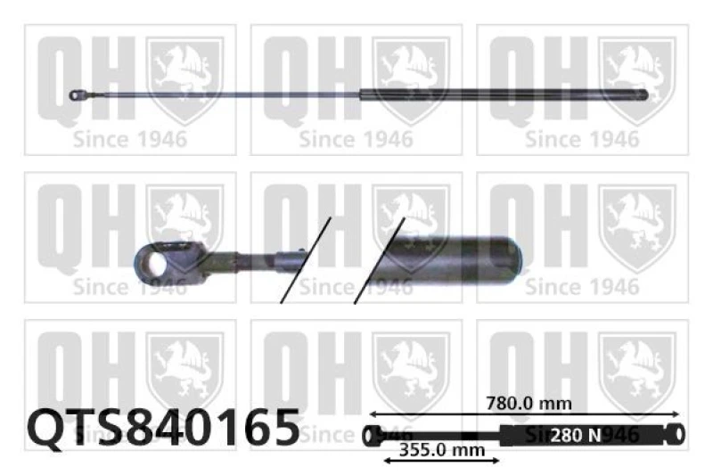 Image of QUINTON HAZELL Bonnet strut QUINTON HAZELL QTS840165