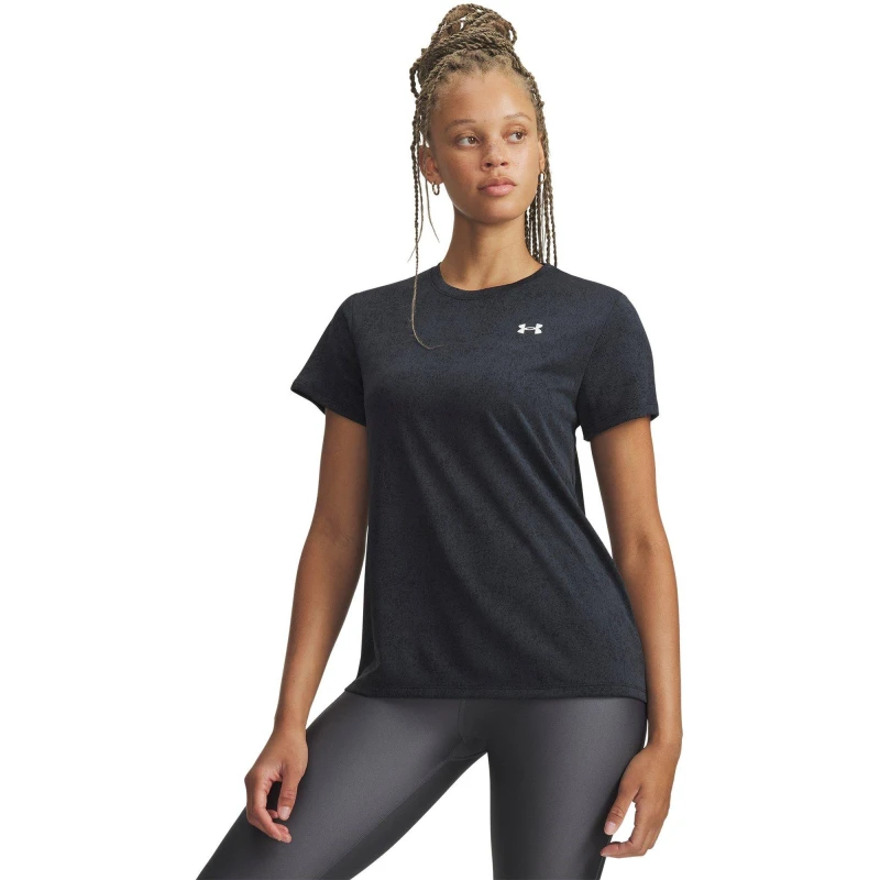 Image of Under Armour UA Tech Texture SSC Black/White female 8 (XS)