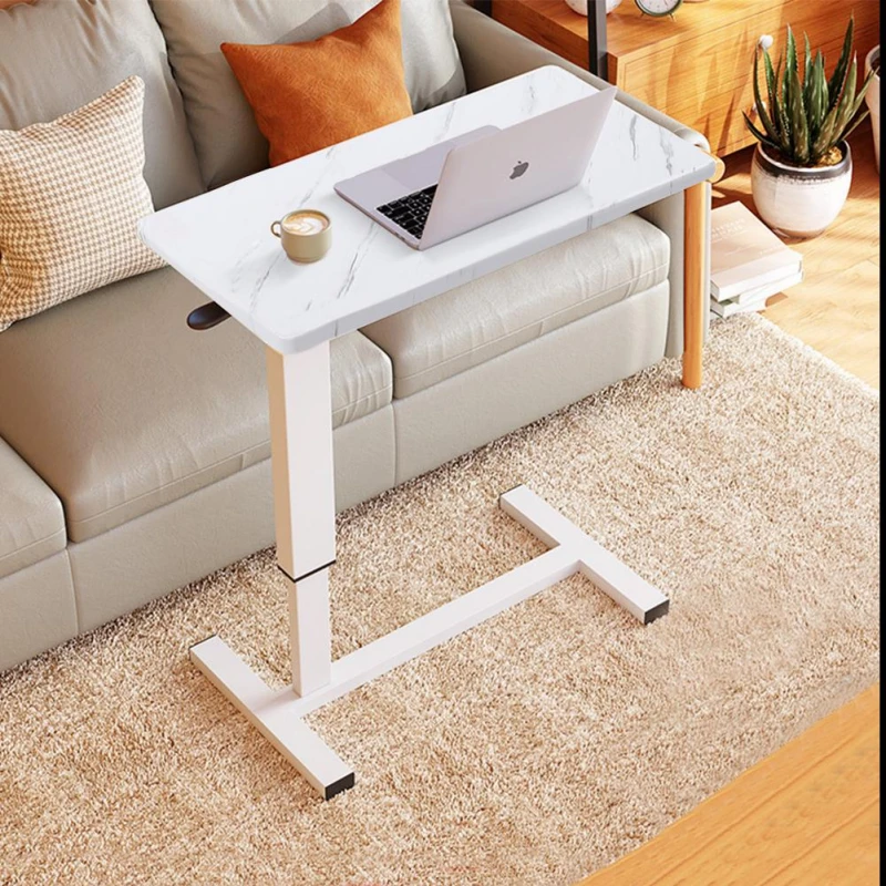 Image of Kabinet UK Height-Adjustable Overbed Desk with Wheels White unisex One Size