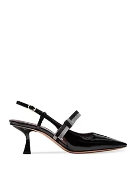 Image of kate spade new york Womens Maritza Pointed Toe Bow Strap Pumps
