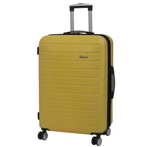 IT Luggage Legion 8 Wheel Single Expander Hard Shell Medium Yellow Suitcase