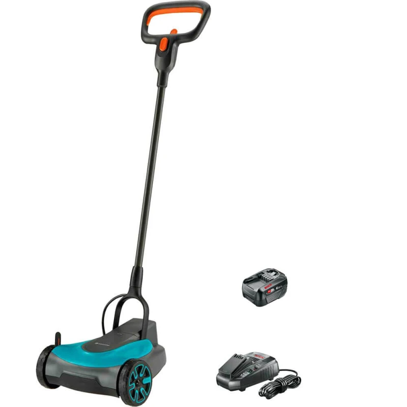 Image of Gardena HANDYMOWER P4A 18v Cordless Rotary Lawnmower 220mm HANDYMOWER 14620-55 Batteries: 1 x 6ah Li-ion