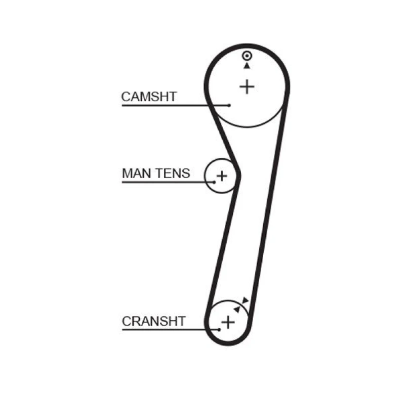 Image of GATES Timing Belt GATES 5029