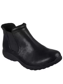 Image of Skechers Reggae Fest 2.0 Rf Chelsea Bootie - Black Microleather, Black, Size 5, Women