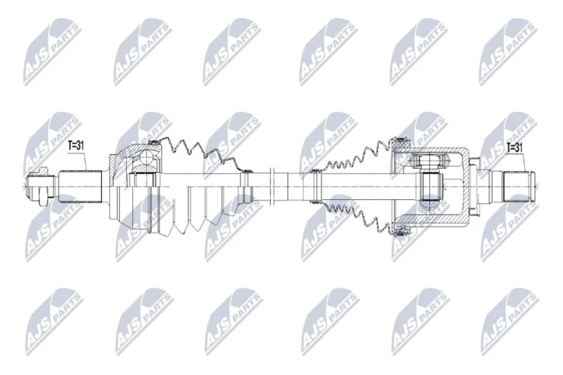 Image of NTY Drive shaft NTY NPW-LR-015