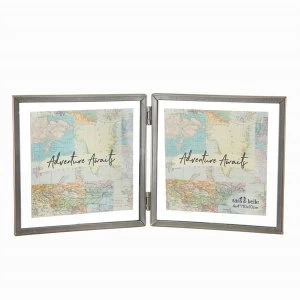 Image of Sass & Belle Graphite Double Photo Frame