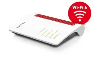 Image of FRITZ!Box 5530 - WiFi 6 (802.11ax) - Dual Band (2.4 GHz / 5 GHz) - Ethernet LAN - White - Tabletop Router