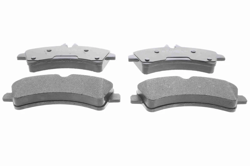 Image of VAICO V10-8258 Brake pad set Rear Axle, excl. wear warning contact, without accessories, Q+, original equipment manufacturer quality Brake Pad Set,di