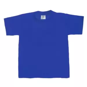 Image of B&C Kids/Childrens Exact 190 Short Sleeved T-Shirt (5-6) (Royal)