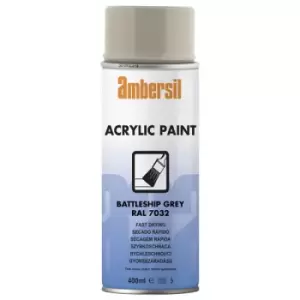 Image of Ambersil 20186-AA Acrylic Paint Battleship Grey RAL 7032 400ml