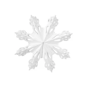 image of Broste Copenhagen Snowflake Ornament White / Medium