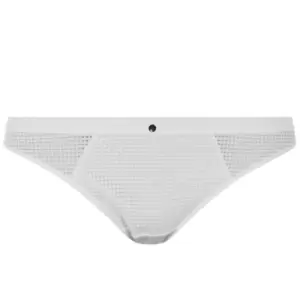 image of Chantelle Motif Brazilian Briefs - White