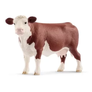 image of Schleich Farm World Hereford Cow Toy Figure