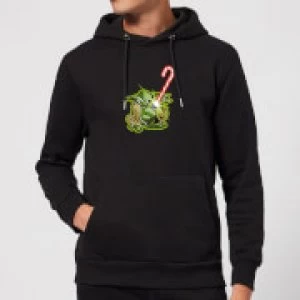 Image of Star Wars Candy Cane Yoda Christmas Hoodie - Black