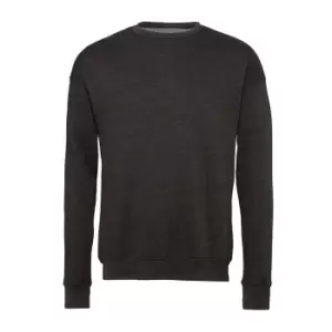 Image of Bella + Canvas Adults Unisex Drop Shoulder Sweatshirt (M) (Dark Grey Heather)